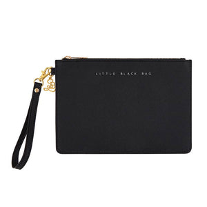<p>Little Black Bag Wristle Clutch</p>
