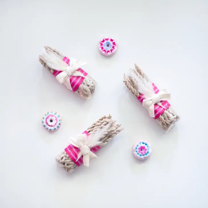 <p>Tibetan Rope Incense Kit Healing Pink</p>