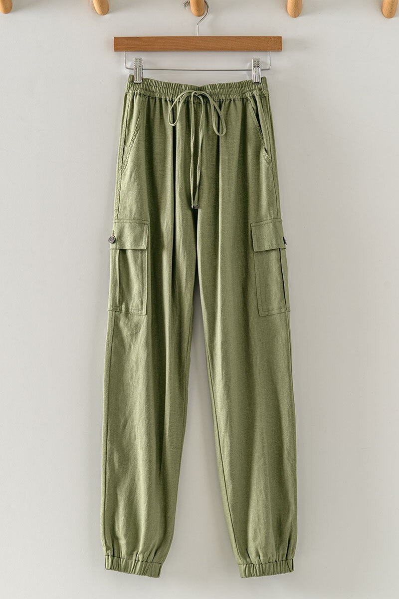 <p>Linen Cargo Pants (+Colors)</p>