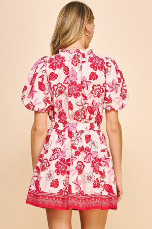 <p>Dani Floral Print Mini Dress</p>