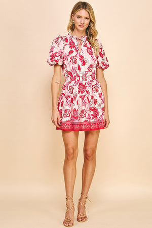 <p>Dani Floral Print Mini Dress</p>